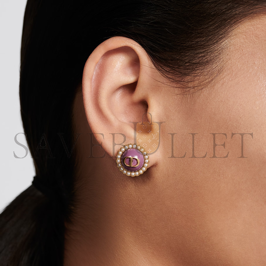 D*or petit cd baroque stud earrings  e1835ptcve_d304